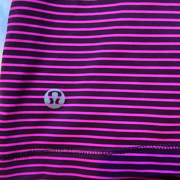 Lululemon Stuff Your Bra Tank Top II in Hyper Stripe Raspberry Glo Light Size 8 - Picture 5 of 10